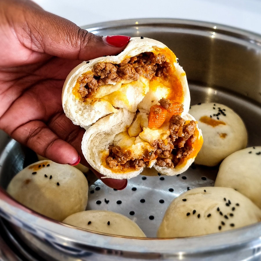 Soft dumplings with savoury mince Dinner Recipes AMC Cookware